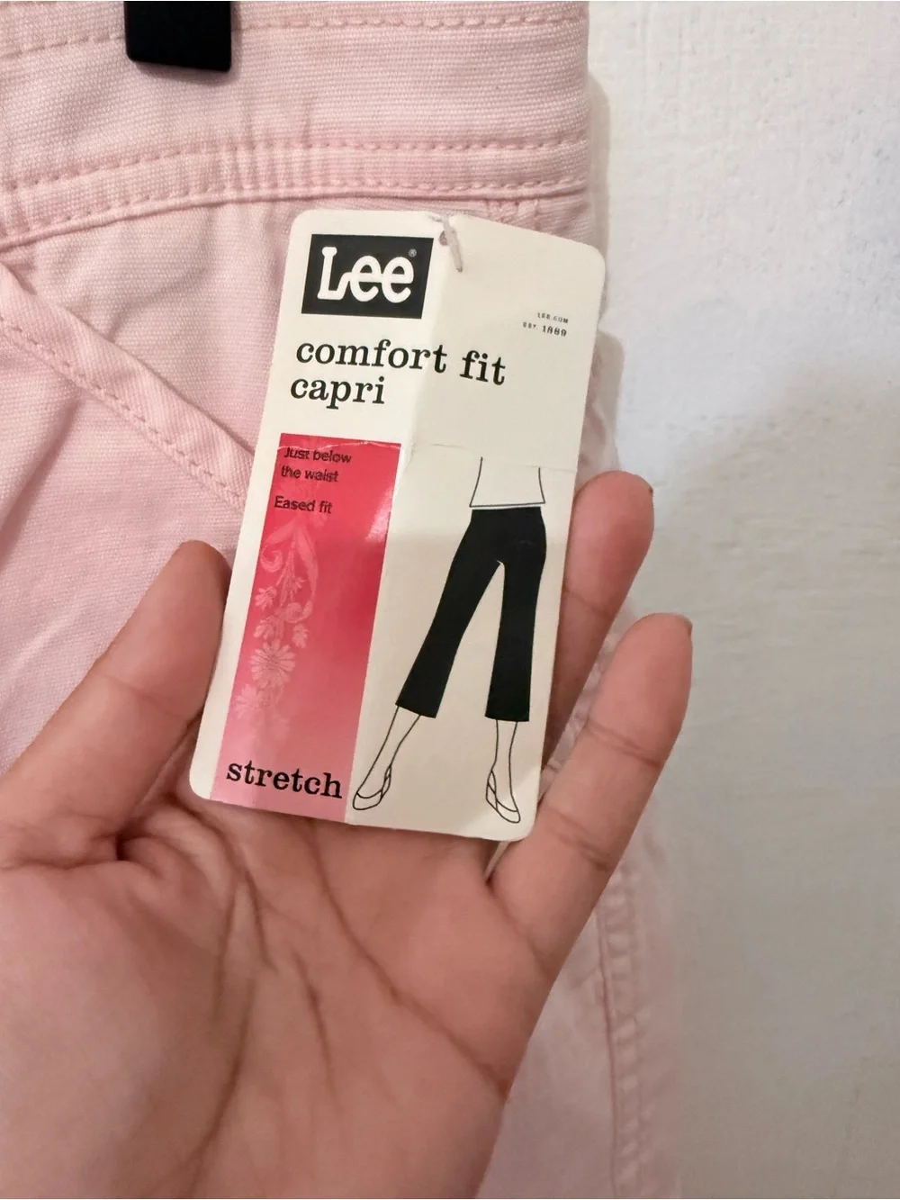 Lee Pale Pink Cargo Capris